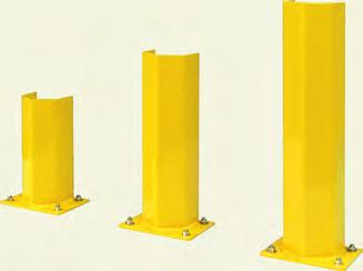131210 131220 Height 18" 42" 36 lbs 60 lbs Heavy Duty Post Protectors Help protect your storage racks from forklift damage. 5" wide x 4 1 /2" deep. Base plate is 1 /4" x 6" x 8".