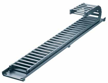 80 Support Tray Type 02 - Standardlength from stock 1 m and 2 m All connection rails 975 mm Bracket for easy mounting on your application System Suitable for the - Support- Support- following series
