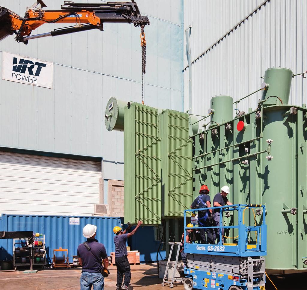 Quality, Service & Support VRT provides full consultation, installation and testing services for its transformers and mobile substations.