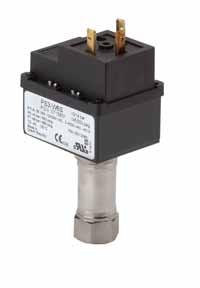 Pressure Controls Series PS3 / Standard types Compact Pressure Switch with fixed switch-point settings Features Maximum allowable pressure up to 45 bar / test pressure up to 50 bar High and low