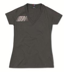 M LADIES' T-SHIRT. Tapered and shape-retaining. With ribbed V-neck.