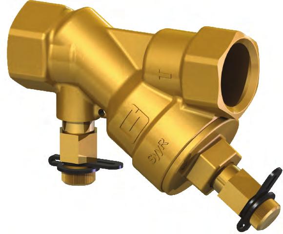 the system No need to adjust the valve - flowrate comes preset from factory Easy to