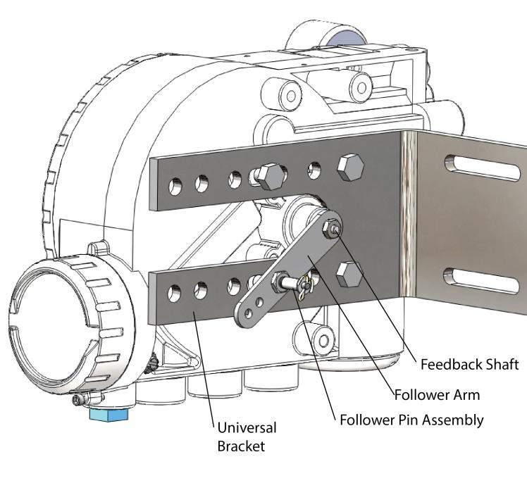 18.2 Mounting to Standard Valtek Rotary Valves The standard rotary mounting applies to Valtek valve/actuator assemblies that do not have mounted volume tanks or hand-wheels.