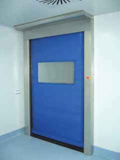DynamicRoll CВ DynamicRoll CВ Clean Room Doors 06 Technical and Operating Specs Application Maximum Size, W H Wind Load Opening Speed Closing Speed Working Temperature Range Hardware Materials