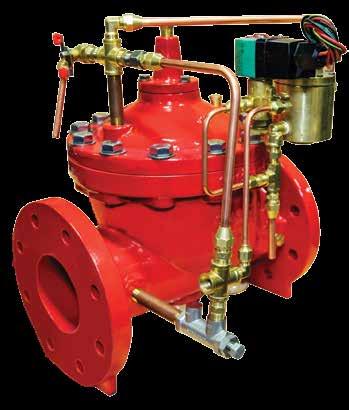 Model M106-EDV-A-10507A Electronically Operated Deluge Valve Model M106 EDV-A-10507A Electric Solenoid control valve is based on the Model M106 PG-UL Deluge main valve.
