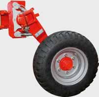 Dual depth wheel - steel Dual depth wheel - pneumatic tyre Dual depth wheel - pneumatic