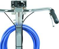 Comfortable handle bar Improves the general handling of the machine as well as the line quality.