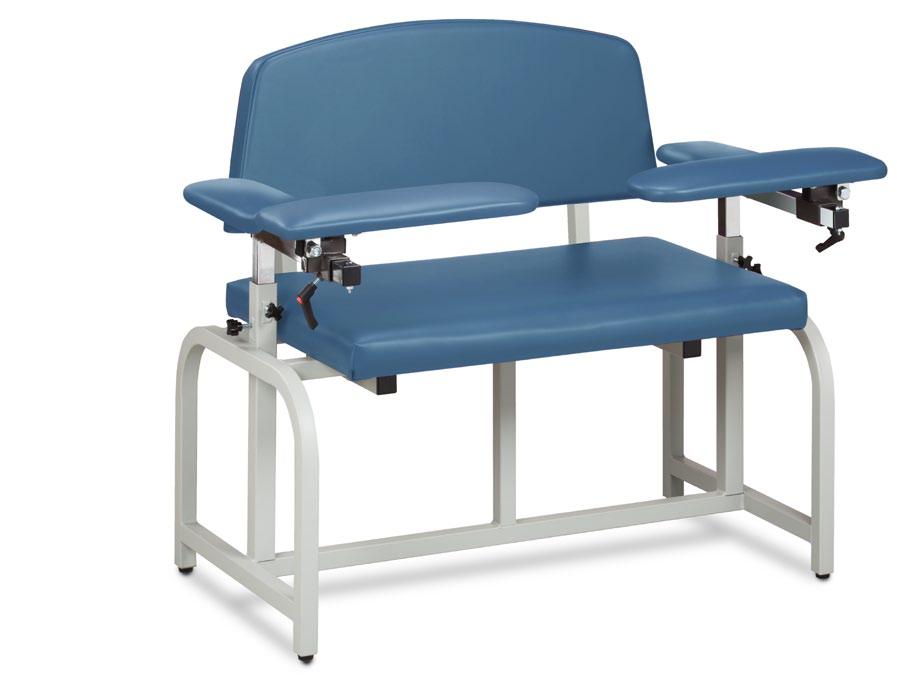 Lab X Series, BARIATRIC, Blood Drawing Chairs Built tough enough to support 700 lbs. under normal use, the Clinton Lab X Series, Bariatric, Blood Drawing Chairs are in a class by themselves.
