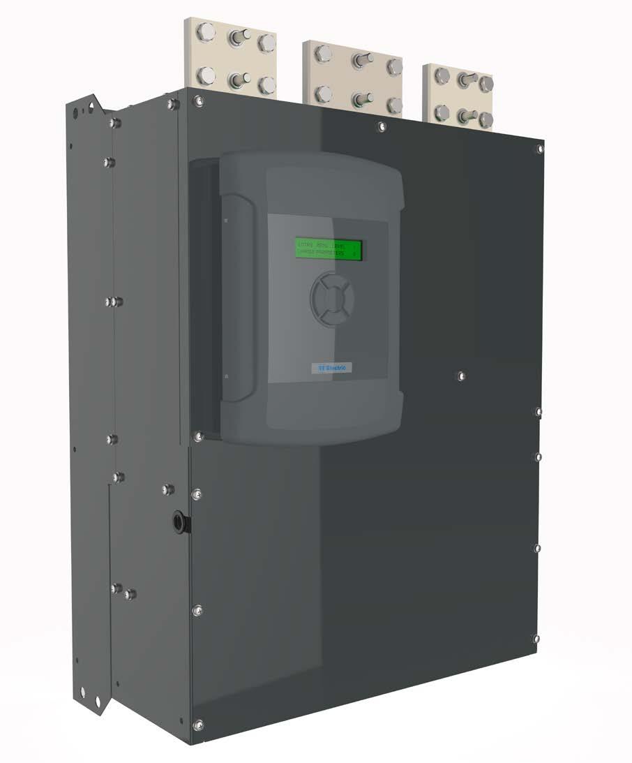 to 690 volts for motors with armatures of up to 750 volts DC. All models are also available with the high current 3 phase supply terminals in standard top entry, or bottom entry as an option.
