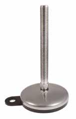 MACINERY FEET Vibration ampening Macine Feet SR 5442 303 Stainless Steel 7 Articulation esigned to absorb vibration ig adesion to floor Stainless Steel Max Loading d L (kg) 493705 M10 50 50 75 350 4