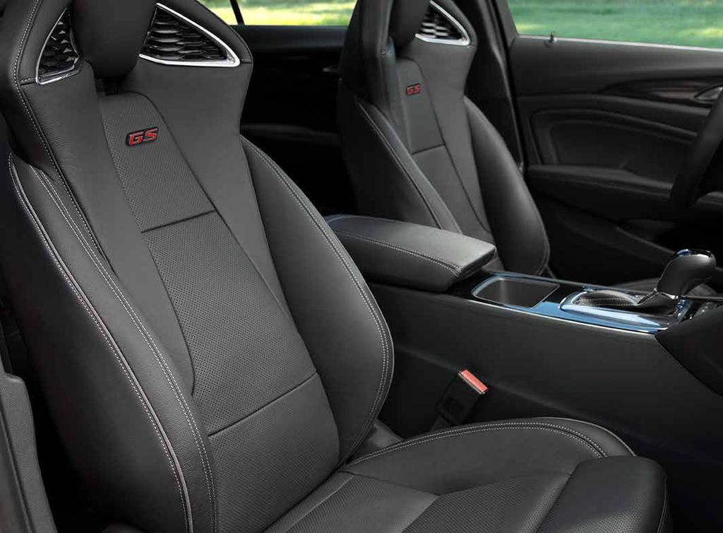 GS REFINEMENT Regal GS interior shown in Ebony with Ebony accents and available