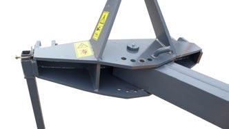 The hydraulic crane has a robust and durable steel construction.