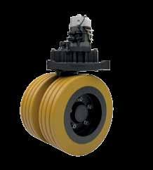 Traction and Steering Drives ABM traction drive systems solutions are available as bevel gearboxes (TDB), helical gearboxes (TDF) and hub wheel drives (TDH).