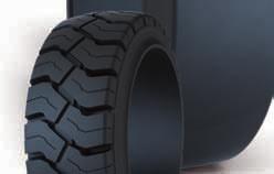 Wide, flat tread profile Decreases vibration levels Increases lateral stability SM