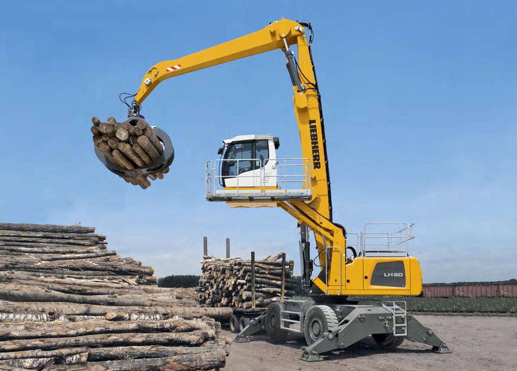 Maintainability Efficiency bonus Even with maintenance and service The Liebherr material handling machines LH 4 and LH are powerful, robust, precise and efficient.