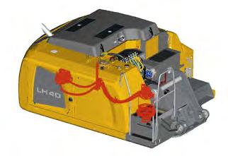 ERC System The energy saved by lowering of the attachment in the ERC system is also available to the machine for the engine power, the resulting system performance for the material handling machines