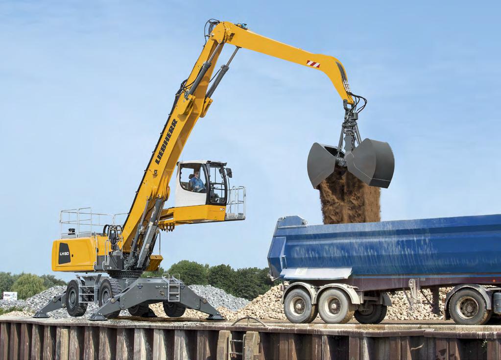Economy Good investment Savings for long-term Liebherr material handling machines combine high productivity with excellent economy all as standard.