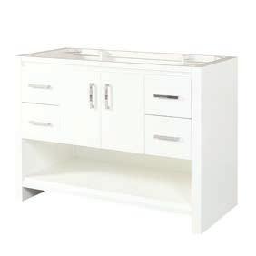 Studio One (1517 / 1518) PATENT PENDING Materials: Hinges: Drawer Glides: Drawer Box: Hardware: Finish: Poplar solids / MDF Fully Concealed, Soft Closing Soft Closing, Undermount ½ Solids, 4-sided
