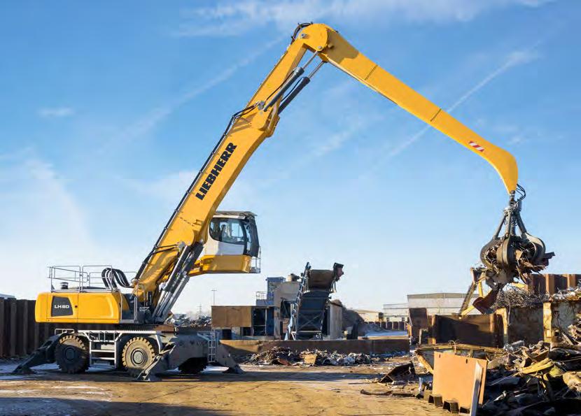 Performance Power plus speed Redefined performance Liebherr has been designing and manufacturing successful machines for material handling for over years.