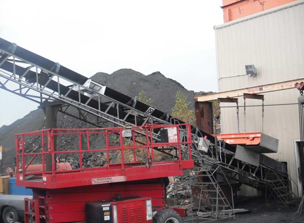 The Magnet will remove approximately 95% of recoverable ferrous metals, then the Metal