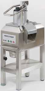 on all floors - 2 wheels - Stainless steel tray for tools Discs not included Mashed potato accessory available as option 1500 Watts Three phase 375 & 750 rpm stainless steel of 238 cm 2 - capacity 4.