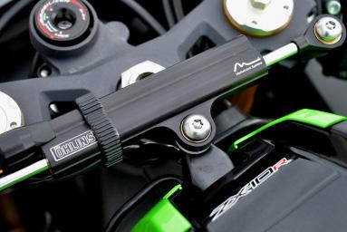 CAN bus communication is used whenever possible on the bike application. KAWASAKI ZX-10R Since 2013, the Ninja comes with a semi active steering damper ex-factory.