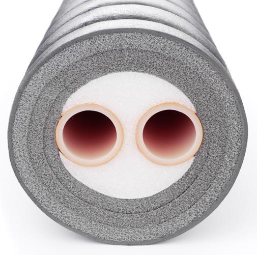 4 RAUVITHERM PRE-INSULATED PIPE, SDR 11 RAUVITHERM for Heating and Hot Water Applications (Outer jacket dark grey) Suitable up to max.