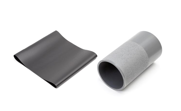 Wall Penetrations for Pressured Water (with rough outer surface) Consists of PVC wall sleeve and heat shrink sleeve Watertight to 2m water column.