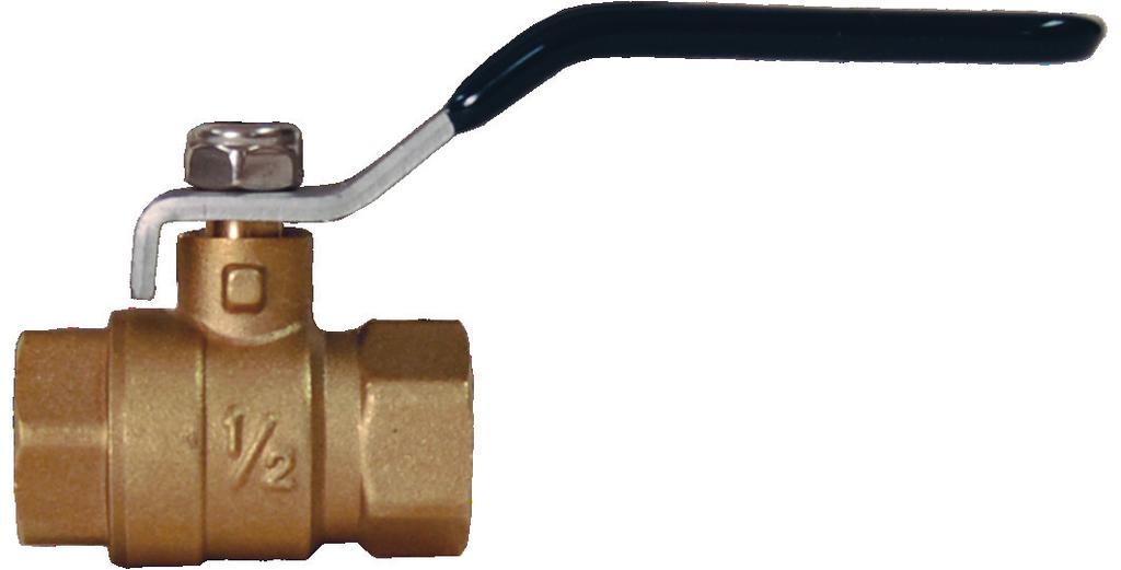 Imported Brass Ball Valves Applications: for control of air, water, oil and gas in hose or pipe lines, for other services, please contact Dixon ¼" - 4" available in full port design (FBV, FBV )