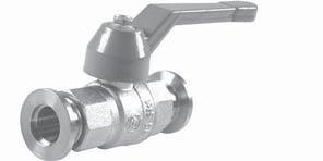Ball Valves 2-way ball valves, manual Brass (nickel plated) housing ZKH-M 2-way ball valve for use in rough vacuum - applicable for noncorrosive media manual with handle KF flange 1 mbar to