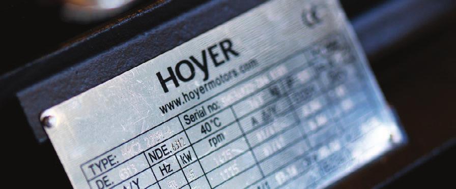 Hoyer Motors, IE1 Motors, June 2017 Head Offices Denmark Over Hadstenvej 42 DK-8370 Hadsten T +45 86 98 21 11 F +45 86 98 17 79 hoyermotors@hoyermotors.com hoyermotors.