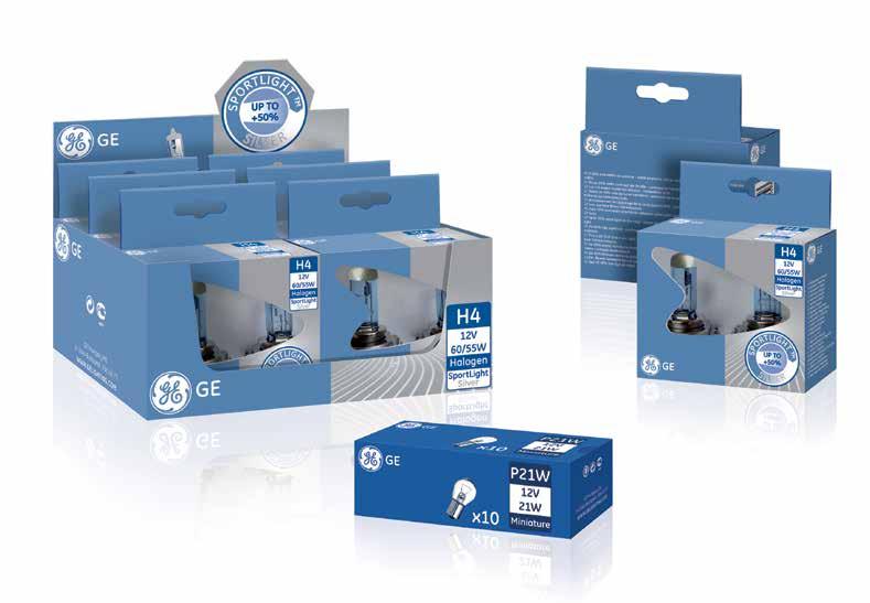 Packaging Pakninger Pakkaus Forpakninger Förpackningar GE auto aftermarket pack concept GE Lighting has been a leading supplier to Automotive OEM and Aftermarket customers throughout the world for