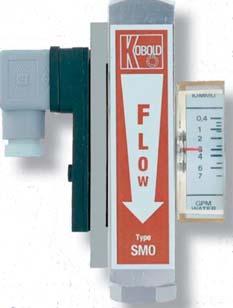 (PSI) Float Flow Switch Flowmeter Flowmeter and Switch 0.04...0.6 1/4" 2.90 PP SMO-5101 SMO-5201 SMO-6101 SMO-6201 SMO-7101 SMO-7201 0.2...1.2 1/4" 2.