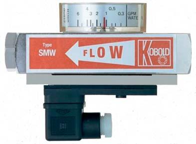 (PSI) Float Flow Switch Flowmeter Flowmeter and Switch 0.06...0.8 1/4" 3.48 PP SMW-5101 SMW-5201 SMW-6101 SMW-6201 SMW-7101 SMW-7201 0.25...1.2 1/4" 3.