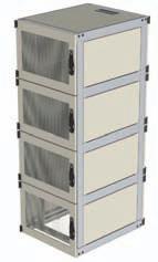 panels are plain Quick release sides panels both sides Available in standard light grey or black Accessory options: Vertical cable management Secure cable ducting Power distribution management