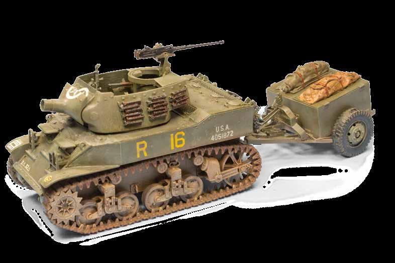 Pint-size Panther killer Kitbashing an accurate 75mm HMC M8 /// BY COOKIE SEWELL Cookie used four kits and savvy scratchbuilding to model a Howitzer Motor Carriage M8 and ammunition trailer the way