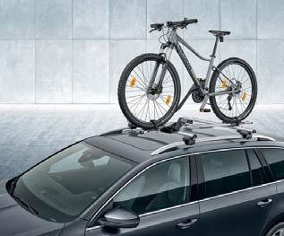 TRANSPORT Lockable bicycle rack with aluminium profile / steel profile Bicycle carrier for a tow bar Roof rack sack RAPID OCTAVIA KAROQ