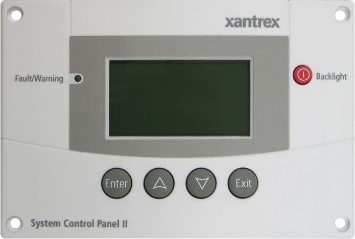 XW System Control Panel Central user interface System Configuration System Monitoring Can be removed from system to prevent end-user tampering Features: Graphical