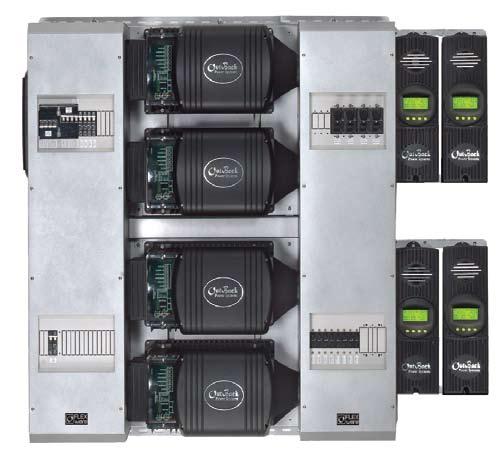 94 INVERTERS Off-Grid OutBack FLEXware Complete Power Systems Fully Assembled and Tested NEC-compliant pre-assembled power systems include inverter(s), AC enclosure inverter bypass, DC enclosure,