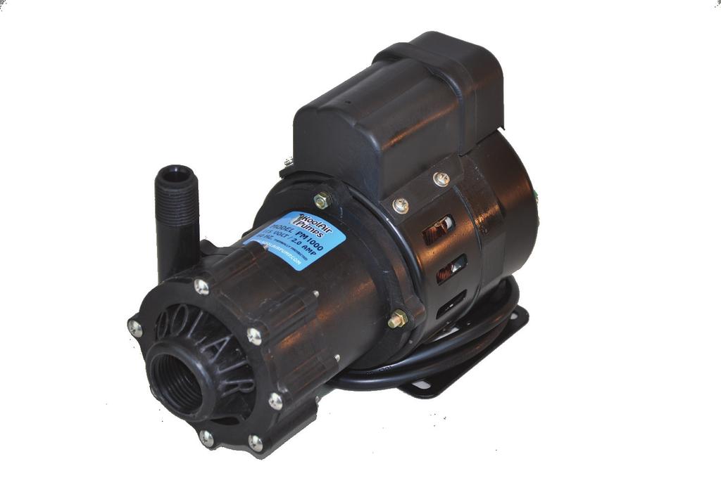 KoolAir PM1000 Marine Coolant Pump Pump Features: n Pumps 1,000 gallons/hr n Run Dry and Thermal Overload Protection n 115V & 230V n One Phase, all cords are 56 in length and are U.L.