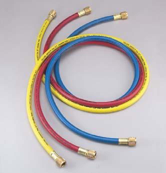 RECO PLUS II 3/8" B HOSE YELLOW JACKET HVAC&R VACUUM SUPEREVAC AND HOS PLUS II features in a larger volume hose for fast, high vacuum or charging.