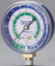 pressure 0-800 psi 49516 3-1/2" Blue compound 30"-0-300* psi R-22/410A 49517 3-1/2" Red pressure 0-500 psi 49518 3-1/2" Blue compound 30"-0-120 psi R-134a/404A/407C ºC - Celsius Gauges Pressure scale
