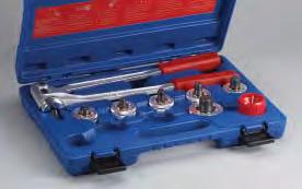 D.; deburring tool, carrying case, instructions 60412 Expander handles 60405 Nut and bolt 60410 Expander handle hinge bolt (9 mm) 60411 Blue case 60427 Steel roller 60429 Drive pin Expands one end of