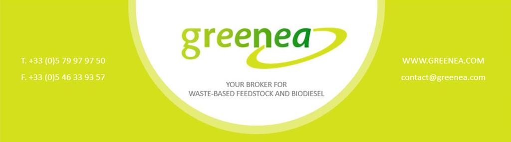 FEBRUARY 2017 Market Watch Every month, GREENEA provides our clients and partners with reliable and up-to-date information about feedstock and biodiesel markets.