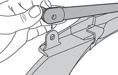 Start in Center Install #8 x 5/8" Pan Head Screws Install Rear Bow Slide