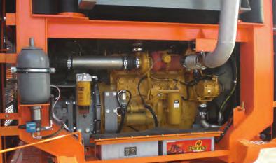 Technical Details Motor: CAT C9 electronically regulated Power: 242 kw Cylinder: 6 Cooling system: water The drive system is located at the rear of