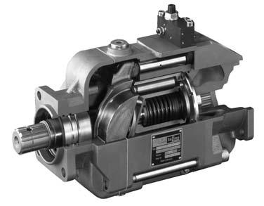 Axial piston variable displacement pump type V60N For commercial veicles Open circuit Nominal pressure Maximum pressure p max Geometric displacement V max = 350 bar (5075 psi) = 400 bar (5800 psi) =