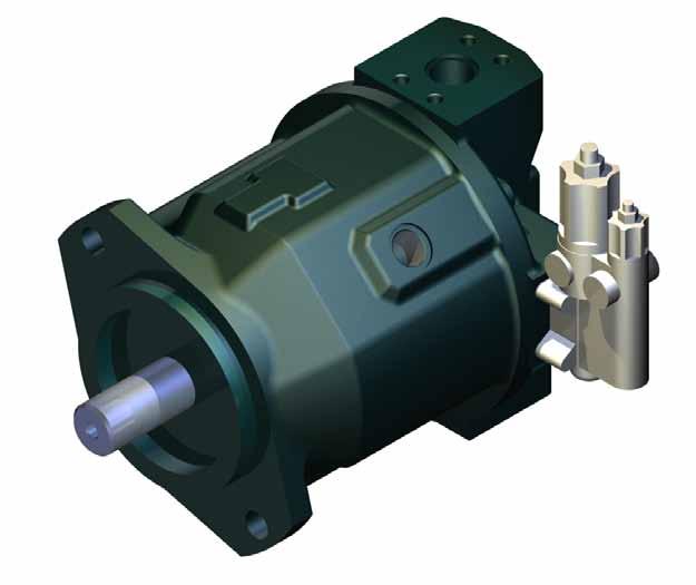 : VNK BA10VS 21 Variable displacement axial piston pump of swashplate design for hydraulic open circuit systems. Flow is proportional to drive speed and displacement.