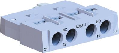 Front Mounting uxiliary Contact lock - CF For use with 18 40 1 65 uxiliary