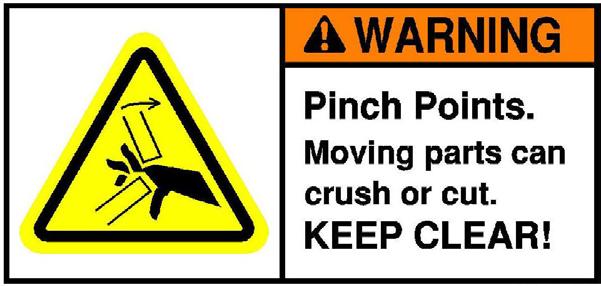 Pinch Point Warning -